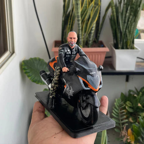 Custom Bike Rider 3D Miniature